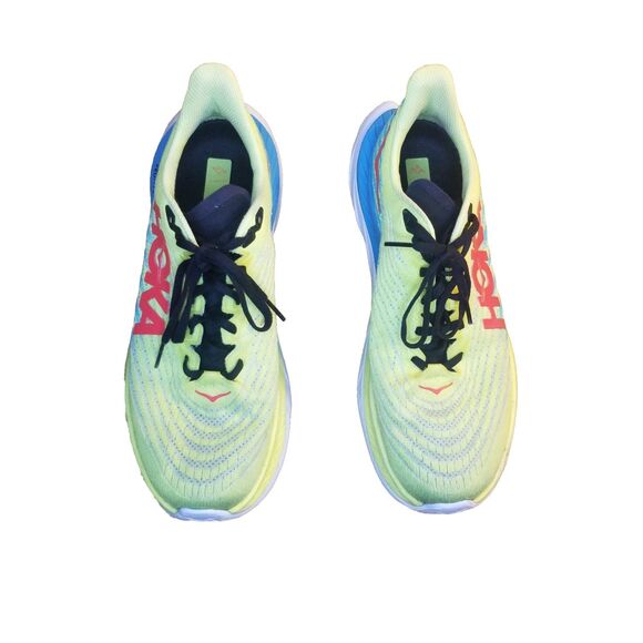 Hoka One One Mach 5 Men Size 9.5 Evening Primrose Scuba Blue Running 1127893EPSB - Picture 3 of 7